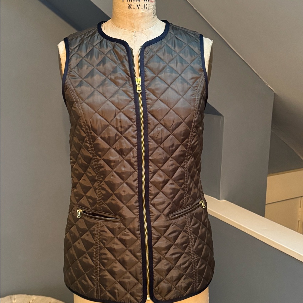 Tommy Hilfiger quilted vest olive green